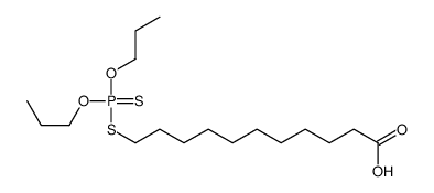 11-dipropoxyphosphinothioylsulfanylundecanoic acid Structure