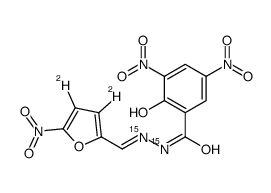 Nifursol-15N2,d2结构式