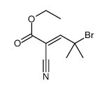 ethyl 4-bromo-2-cyano-4-methylpent-2-enoate Structure
