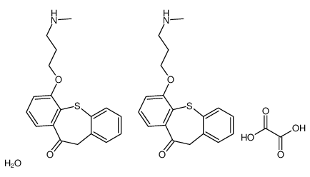 1-[3-(methylamino)propoxy]-6H-benzo[b][1]benzothiepin-5-one,oxalic acid,hydrate Structure