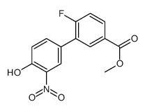 methyl 4-fluoro-3-(4-hydroxy-3-nitrophenyl)benzoate Structure