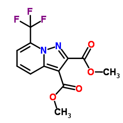 Dimethyl 7-(trifluoromethyl)pyrazolo[1,5-a]pyridine-2,3-dicarboxylate Structure