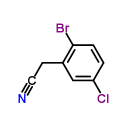 (2-Bromo-5-chlorophenyl)acetonitrile Structure