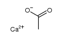 acetic acid calcium salt Structure