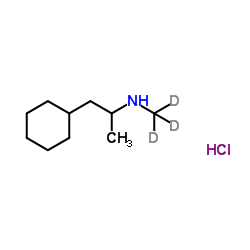 1-Cyclohexyl-N-(2H3)methyl-2-propanamine hydrochloride (1:1) Structure