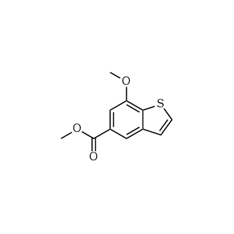 7-甲氧基苯并[b]噻吩-5-羧酸甲酯结构式
