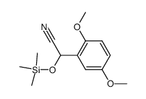 2-(2,5-dimethoxyphenyl)-2-((trimethylsilyl)oxy)acetonitrile Structure