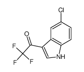 1-(5-chloro-1H-indol-3-yl)-2,2,2-trifluoroethanone结构式