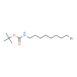 (8-溴辛基)氨基甲酸叔丁酯结构式