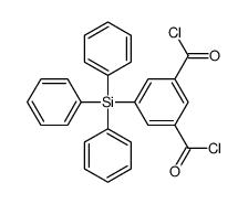 5-triphenylsilylbenzene-1,3-dicarbonyl chloride Structure