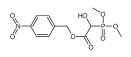 (4-nitrophenyl)methyl 2-dimethoxyphosphoryl-2-hydroxyacetate结构式