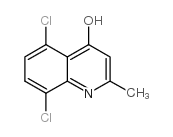 5,8-二氯-4-羟基-2-甲基喹啉结构式