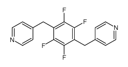 4-[[2,3,5,6-tetrafluoro-4-(pyridin-4-ylmethyl)phenyl]methyl]pyridine Structure
