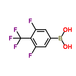 (3, 5-Difluoro-4-(trifluoromethyl)phenyl)boronic acid Structure