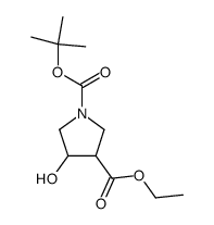 1-Boc-4-羟基吡咯烷-3-甲酸乙酯图片