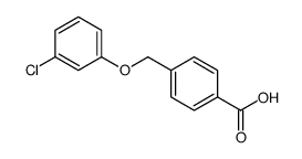 4-(3-CHLORO-PHENOXYMETHYL)-BENZOIC ACID结构式