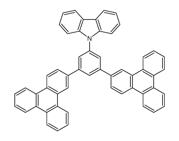 9-(3,5-di(triphenylen-2-yl)phenyl)-9H-carbazole Structure