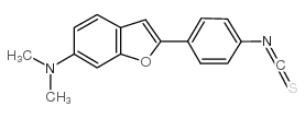 2-(4-isothiocyanatophenyl)-N,N-dimethyl-1-benzofuran-6-amine,hydrochloride Structure