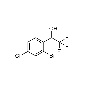 1-(2-Bromo-4-chloro-phenyl)-2,2,2-trifluoro-ethanol Structure
