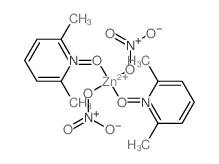 Zinc,bis(2,6-dimethylpyridine 1-oxide-O)bis(nitrato-O)-, (T-4)- (9CI) Structure