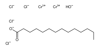 μ-羟基-二(μ-十四酸)四氯化铬结构式