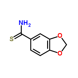 3,4-(亚甲基二氧基)硫代甲酰氨结构式