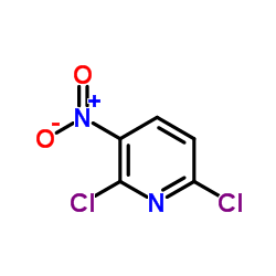 2,6-Dichloro-3-nitropyridine structure