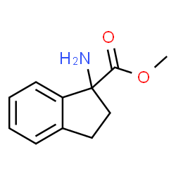 1H-Indene-1-carboxylicacid,1-amino-2,3-dihydro-,methylester,(R)-(9CI) Structure
