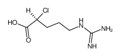 (S)-2-chloro-5-guanidino-valeric acid Structure