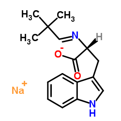 N-(2,2-二甲基亚丙基)-L-色氨酸单钠盐结构式