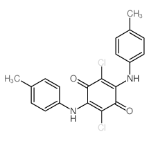 2,5-Cyclohexadiene-1,4-dione,2,5-dichloro-3,6-bis[(4-methylphenyl)amino]-结构式