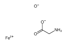 2-aminoacetate,hydron,iron(2+),sulfate Structure