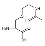 (2R)-2-amino-3-[2-(1-aminoethylideneamino)ethylsulfanyl]propanoic acid Structure