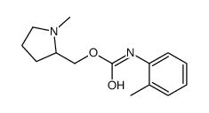 (1-methylpyrrolidin-2-yl)methyl N-(2-methylphenyl)carbamate结构式