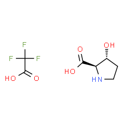 (2s,3s)-3-羟基吡咯烷-2-羧酸 三氟乙酸盐结构式