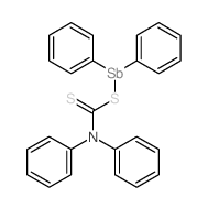 Stibine,[(diphenylthiocarbamoyl)thio]diphenyl- (7CI,8CI)结构式