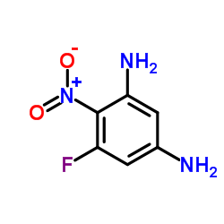 5-Fluoro-4-nitro-1,3-benzenediamine Structure