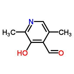 3-羟基-2,5-二甲基吡啶-3-甲醛结构式