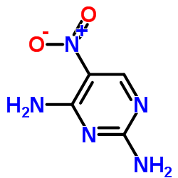 2,4-二氨基-5-硝基嘧啶结构式