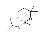 2,4,4-trimethyl-2-propan-2-ylsulfanyl-1,3,2-dioxasilinane Structure