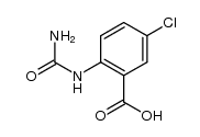 2-ureido-5-chlorobenzoic acid结构式
