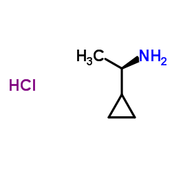 (R)-1-环丙基乙胺盐酸盐结构式