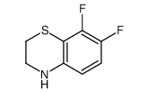 7,8-二氟-3,4-二氢-2H-苯并[b][1,4]噻嗪结构式