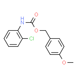 Carbamic acid, (2-chlorophenyl)-, (4-methoxyphenyl)methyl ester (9CI) Structure