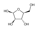 beta-L-Arabinofuranose (9CI)结构式