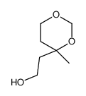 4-(2-Hydroxyethyl)-4-methyl-1,3-dioxane结构式