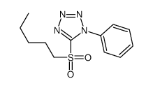 5-pentylsulfonyl-1-phenyltetrazole结构式