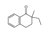 2-ethyl-2-methyl-3,4-dihydro-2H-naphthalen-1-one结构式