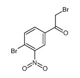 2-Bromo-1-(4-bromo-3-nitrophenyl)ethanone结构式
