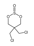 5,5-dichloromethyl-2-thia-1,3-dioxane 2-oxide结构式